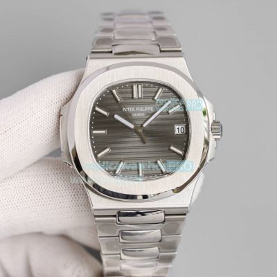 GR Factory Swiss Copy Patek Philippe Nautilus 5711 Watch Stainless Steel Grey Dial 40MM
